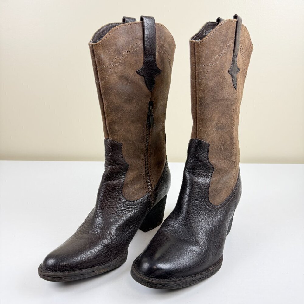 EUC Born Sonoma Western Style Heeled Boots